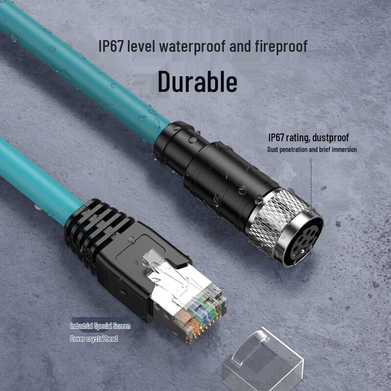 Luweida High-Flex Industrial M12 to RJ45 Network Cable