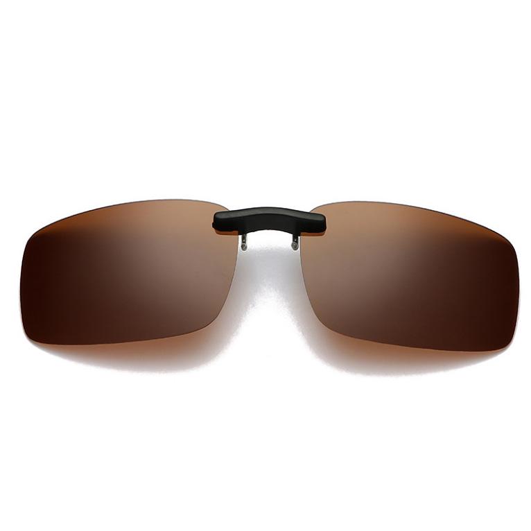 Маленькая оправа Модные поляризационные очки-клипоны для миопии Металлические очки