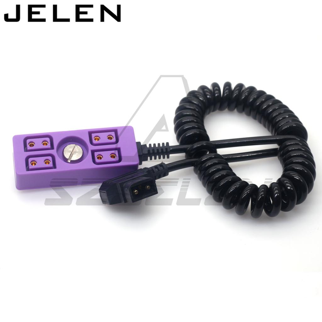 D-TAP to 4D-tap Camera power three way splitter D-TAP Distributor dtap splitter 1/4screw Red blue green black yellow purple