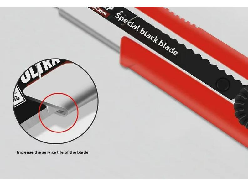 Нож Woodpecker 25 мм, прочный, для резки бумаги, кожи и обоев