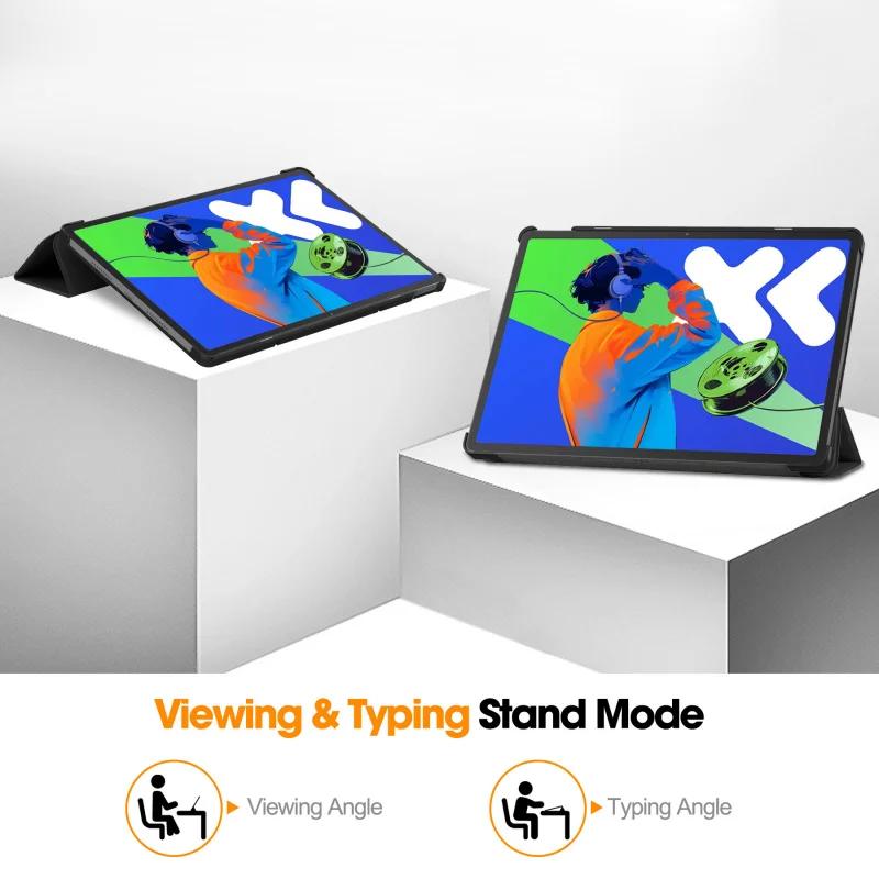 Tablet Case For Lenovo Xiaoxin Pad Pro 12.7 TB375FC Tri-Fold Stand Sleep Case
