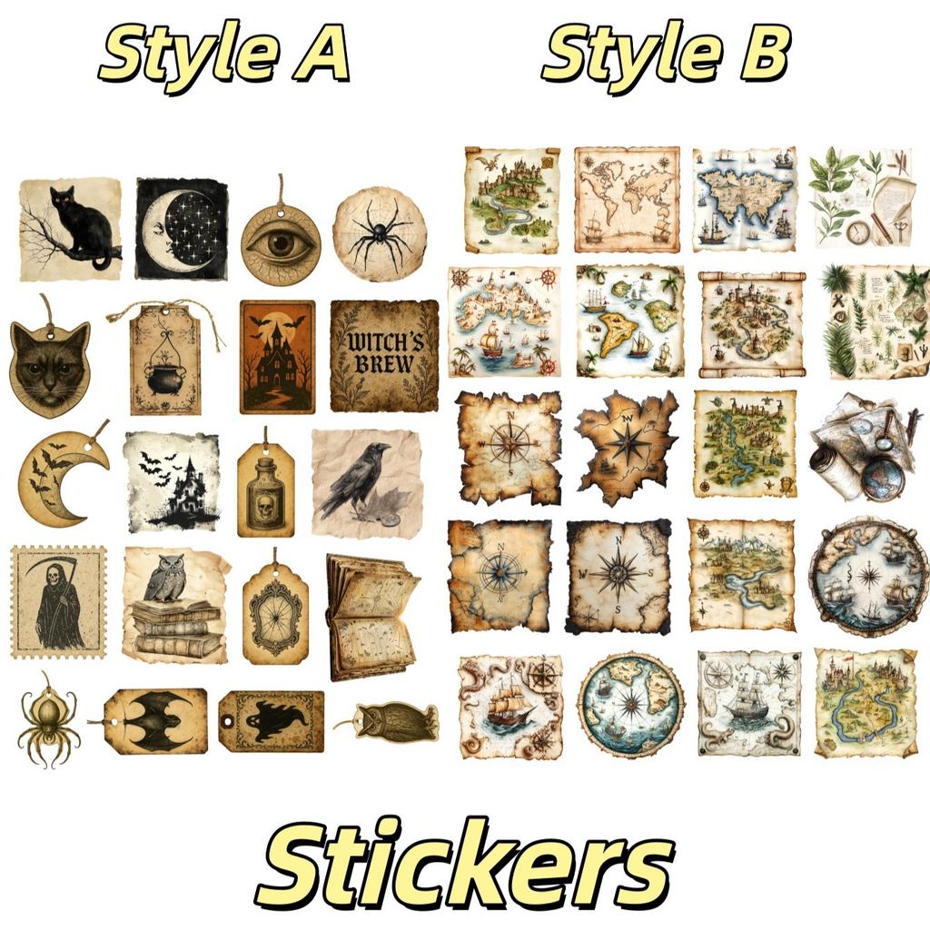20pcs Cute Self-made Vintage European style navigation map Scrapbooking Stickers /decorative Sticker /DIY Craft Photo Albums