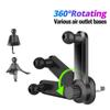Gravity Stand 17mm Ball Head Car Air Vent Clip Air Vent Mount Air Outlet Clip Ball Head Car Clip