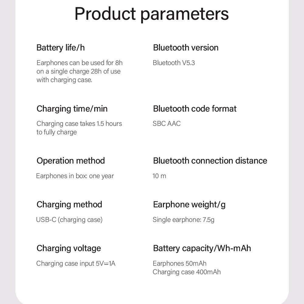 Открытые полностью беспроводные Bluetooth-наушники с цифровым дисплеем и спортивной посадкой