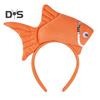 Goldfish Headband Fish Design Costume Hair Hoop Adjustable Headband Cosplay Props Party Dress Up Birthday Supplies