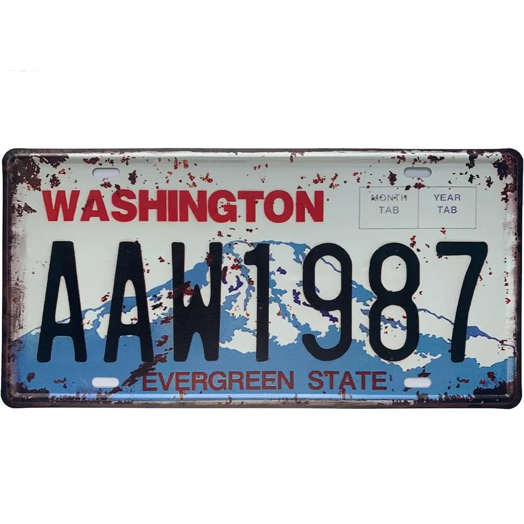 Винтажный номерной знак, ржавый металлический знак, передняя часть автомобиля, персонализированный номерной знак, новинка, старый номерной знак, декор для гаража, бара, клуба, кафе