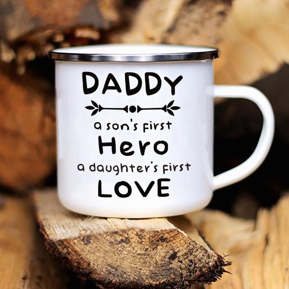 Папа, ты не старый, ты классический принт, смешная эмалевая кофейная чашка, оригинальные чашки для завтрака, чтобы сублимировать друзей, кружка для кемпинга, милая