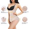High Waist Shapewear Briefs Women Body Shaping Underwear Tight Belly Slimming Shorts Breathable Elastic Striped Texture Yoga Fitness Pants