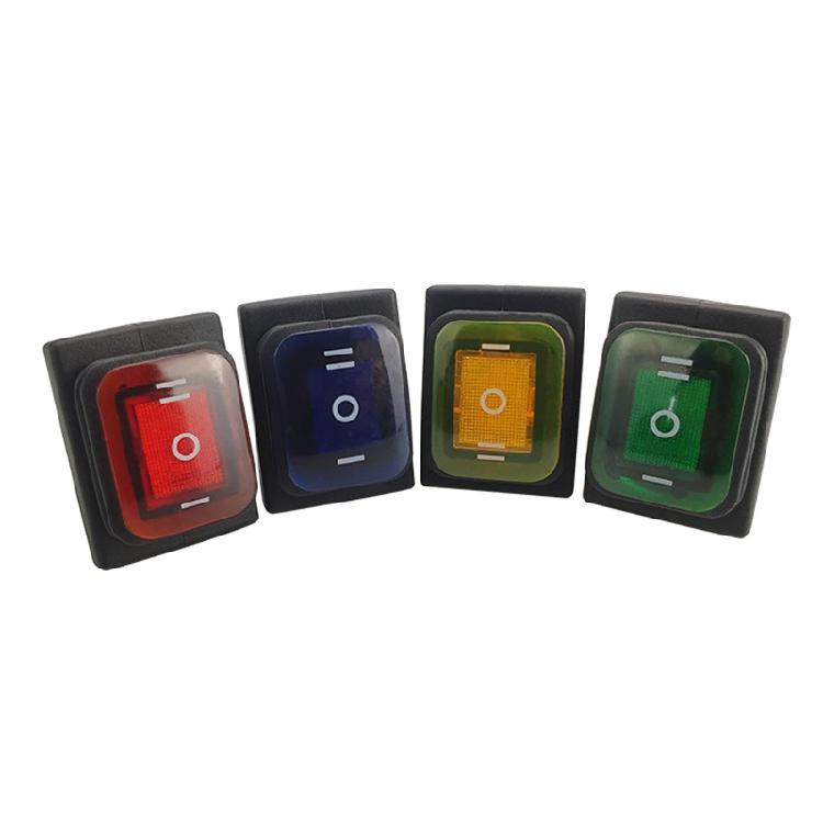 4/6Pin KCD4 Switch Boat Rocker Switch with Light for Industrial Automotive Home