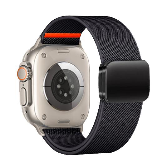 Magnetic Nylon Loop For Apple Watch Band 46mm 49mm 44mm 41 40mm 42mm Bracelet iWatch Series Ultra 3 11 SE 3 10 9 8 7 6 5 4 Strap
