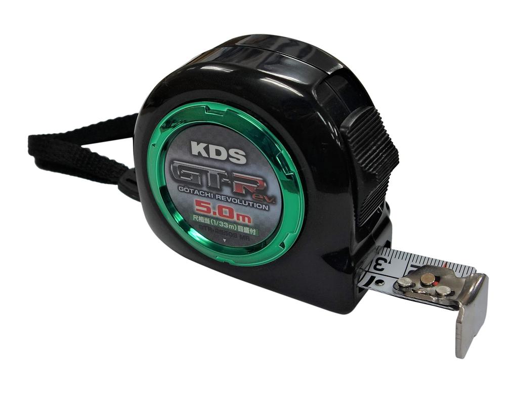 Muratec Kds GTR-2550S MR Double-Sided Convex Tape with Aligned Scale On the Back, Easy To Read, 25mm Wide, 5m Long, with 1/33m Graduations