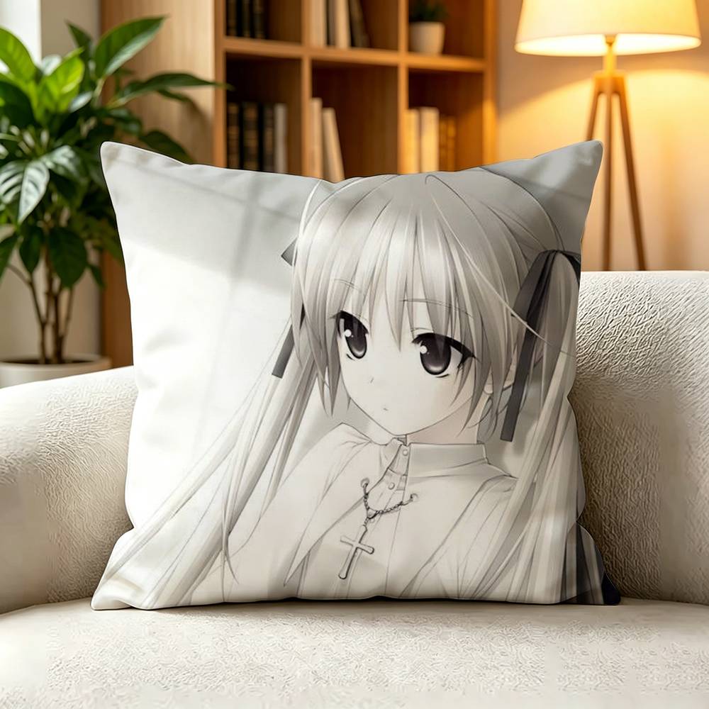 YYosuga no Sora Деревенский Город Школьница Квадратная Двусторонняя Печатная Наволочка Спальня Прикроватная Подушка Подушка для Дивана Чехол