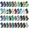 Happy Funny Socks Men Alien Design Dog Panda Shark Penguin Frog Skarpetki Sokken Unisex Hip Hop Big Size Skateboard Divertidos