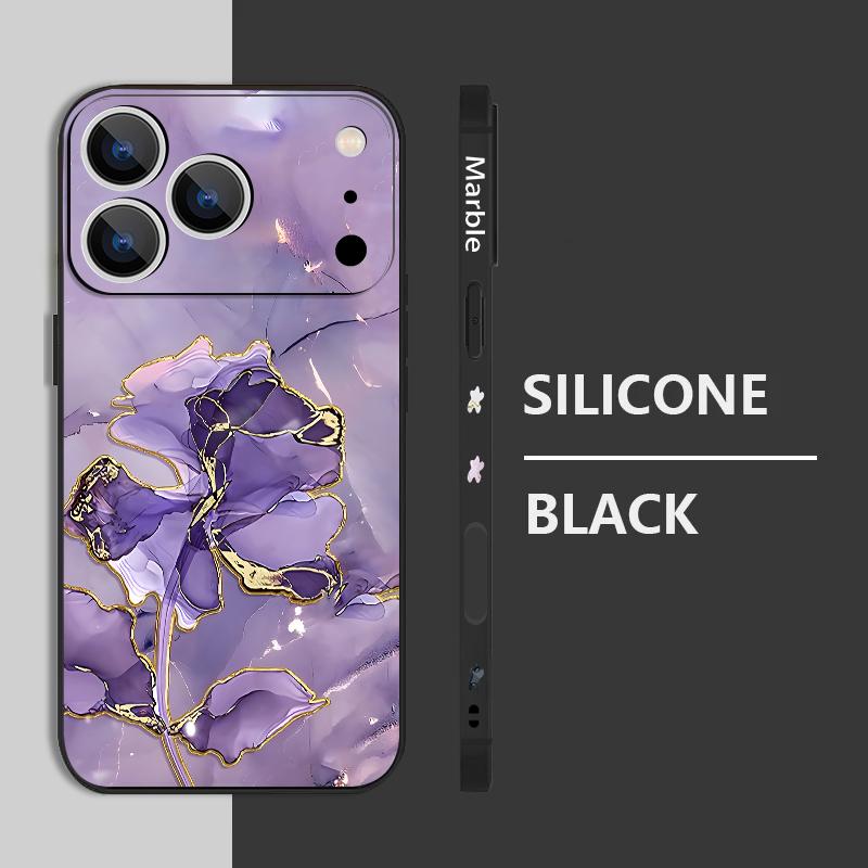 Чехол-шнурок с узором под золотой мрамор для iPhone 17 Pro Max Funda iPhone 16 15 14 13 Pro Max 11 16E 17E Мягкий силиконовый чехол