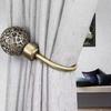 New Large Stylish Curtain Hold Back Metal Tie Tassel Arm Hook Loop Holder U Shaped Round Window Wall Decoration Hanger 2024