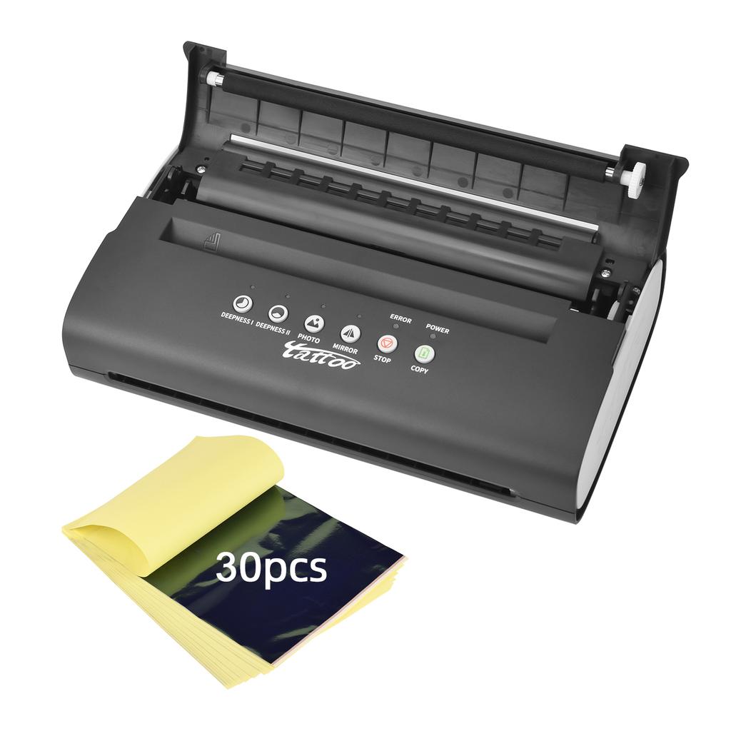 ATOMUS Tattoo Stencil Transfer Printer Machine with 30pcs Tattoo Transfer Paper Thermal Stencil