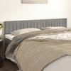 Headboard Light Grey 180 x 5 x 78 88 cm Velvet