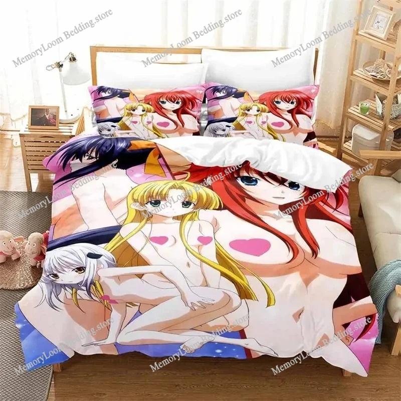 Постельное белье High School DXD Односпальное Полуторное Двуспальное Евро Размер Кровать Комплект для Ночного Сна Взрослый Date A Live Ночная Жизнь Аниме Мультфильм