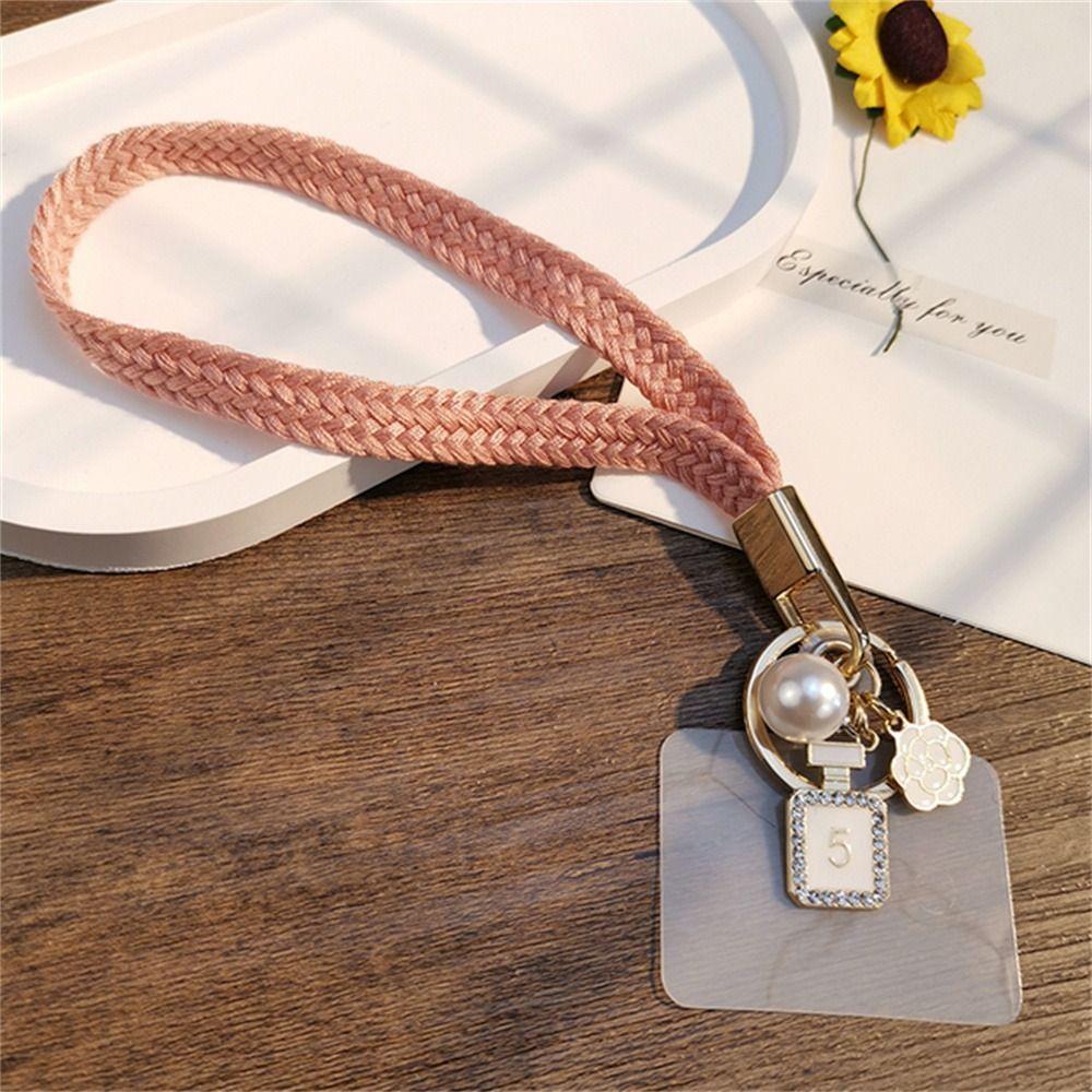 Ribbon Name Tag Holder Badge Strap Woven Strap Rope Wrist Rope Mobile Phone Lanyard Phone Hang Rope