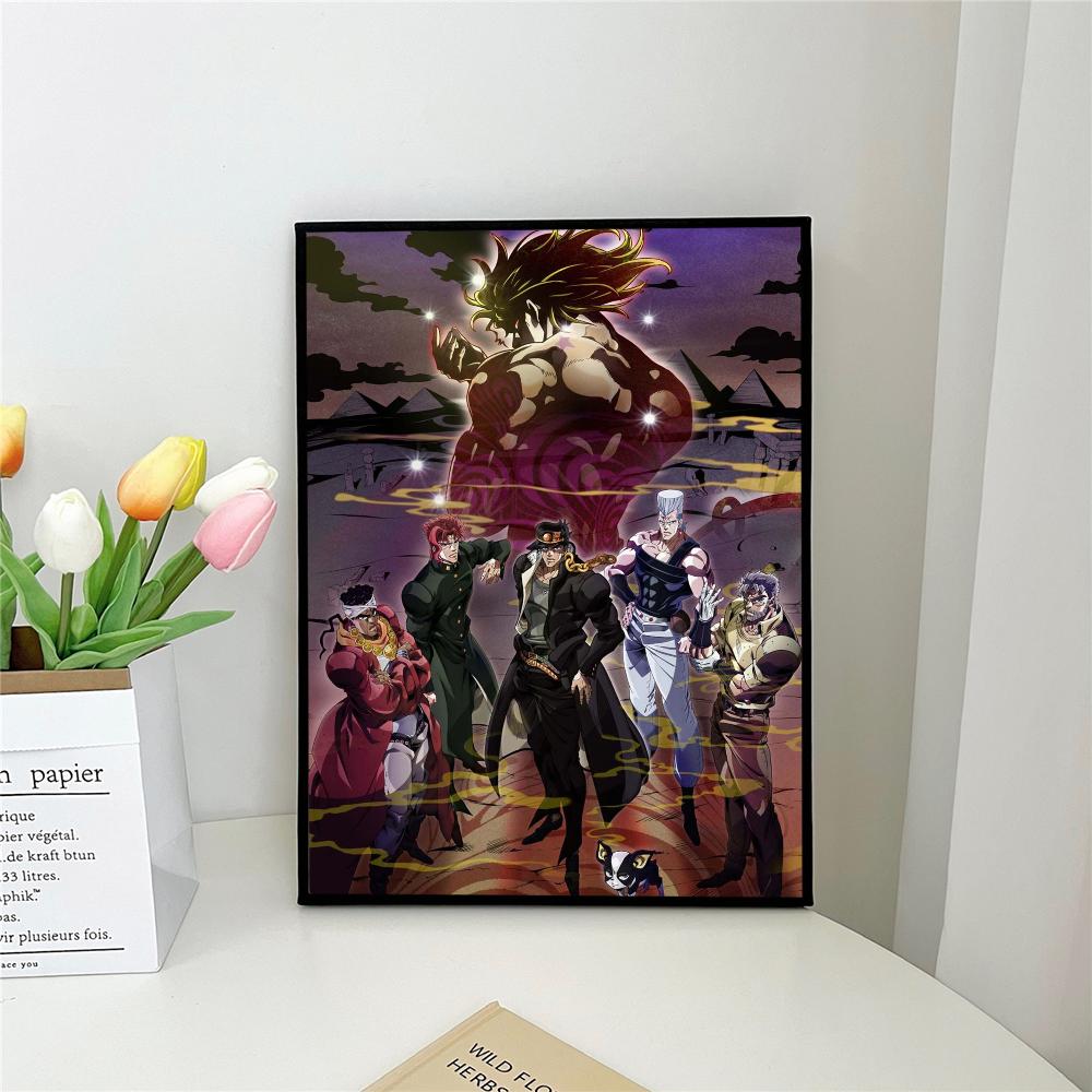 1 шт. Горячее аниме J-JoJo's Bizarre Adventure Самоклеящийся художественный постер Водонепроницаемая бумажная наклейка Декор для стен кофейни, бара, комнаты