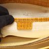 Used CELINE Boogie Bag Embossed Handbag canvas leather Beige Yellow Used Women