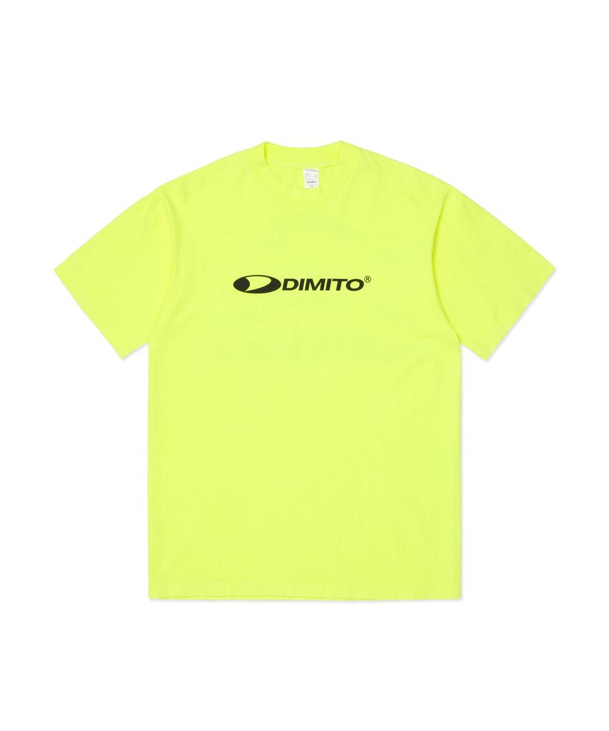 DIMITO Circle Logo Ssv Gd 6.5Oz Tee Neon Yellow