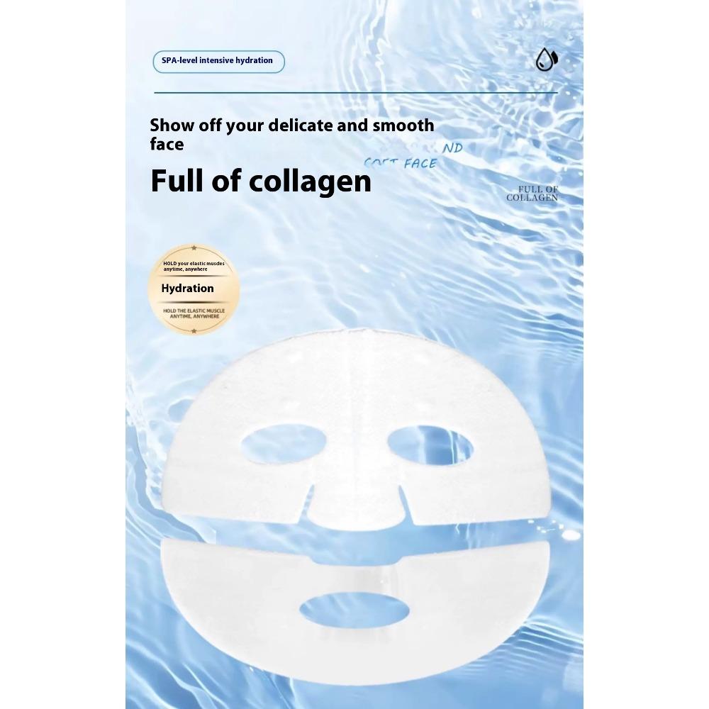 Collagen Transparent Facial Mask Dissolvable Absorbable Facial Mask Light-grain Smooth Full-face Anti-wrinkle Compact Lacquer Split
