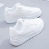 Японские маленькие белые туфли женские весенние новые цветные маленькие белые туфли Ins Macaron для студентов толстые туфли на платформе