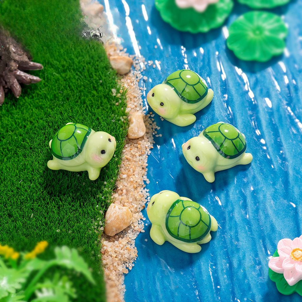 Micro Landscape Cartoon Cute Little Turtle Decoration Diy Accessories Blind Bag Accessories Fish Tank Turtle Decoration