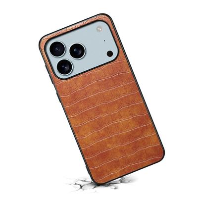 Для iPhone 17 Pro Чехол Дизайн Текстуры Крокодила Кожа Тонкая Задняя Крышка