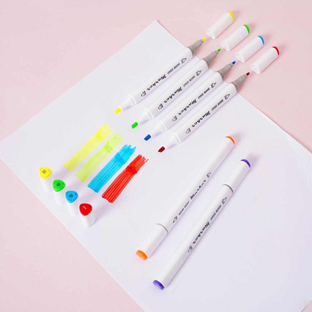 Нетоксичные 12/24/36 цветов маркеры на водной основе цветные ручки для рисования художник
