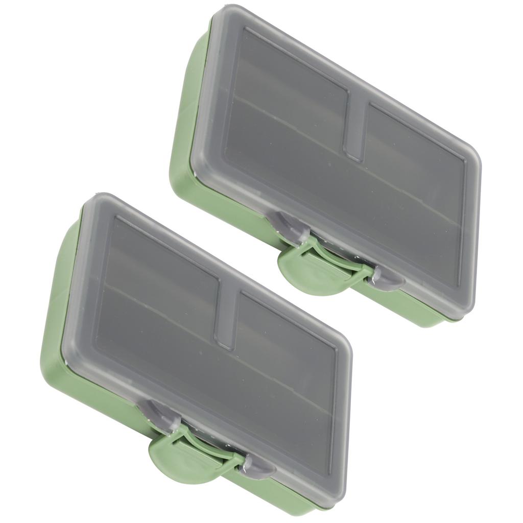 2 шт. рыболовный крючок приманка гаджет коробка мини полипропиленовый ящик для хранения чехол для рыболовных снастей аксессуары2