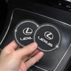 1/2pcs Car Styling Diamond Car Coaster Water Cup Anti-slip Pad Mat For Lexus IS250 IS200 CT200h GS300 LS430 RX450h LX570 IS300 ADS1