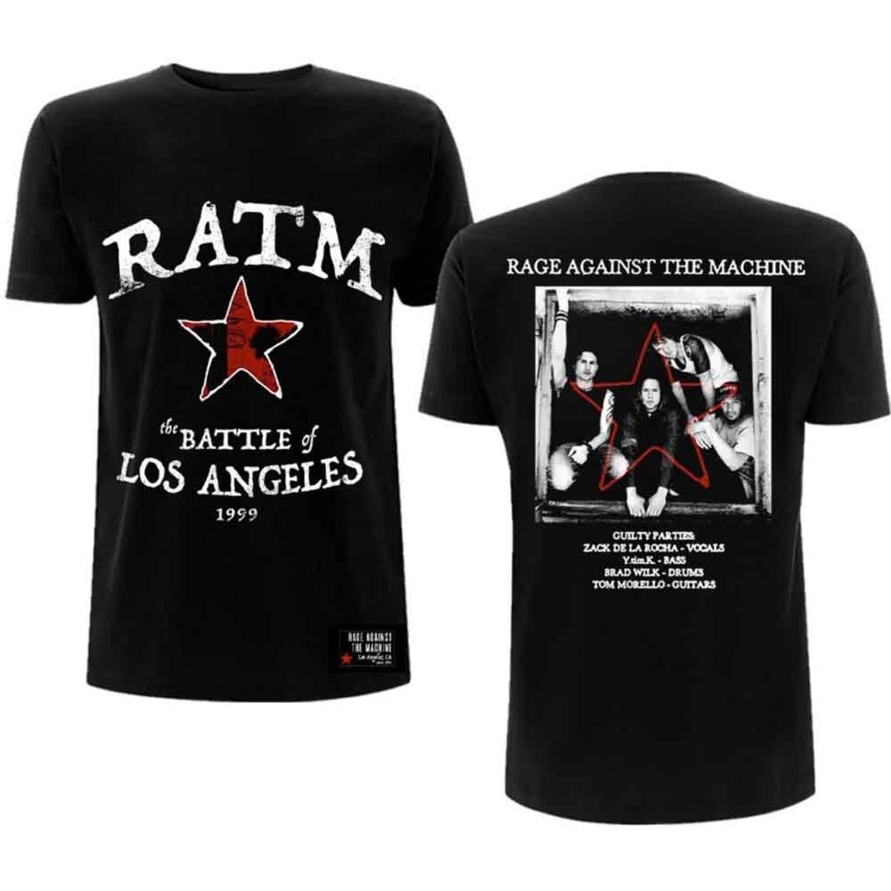 Rage Against The Machine Battle Star T-Shirt Black New Unisex T-Shirt