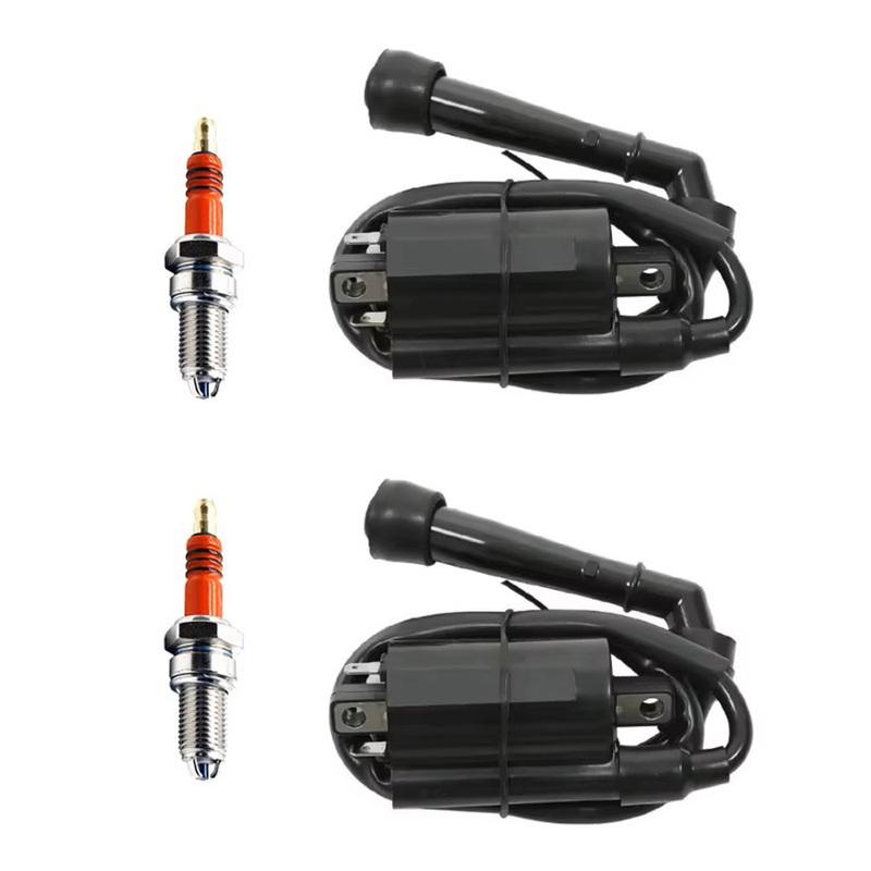 For Suzuki VS700 86 87 VS750 88-91 VS800 92 93 94-04 2 Ignition Coil Spark Plug