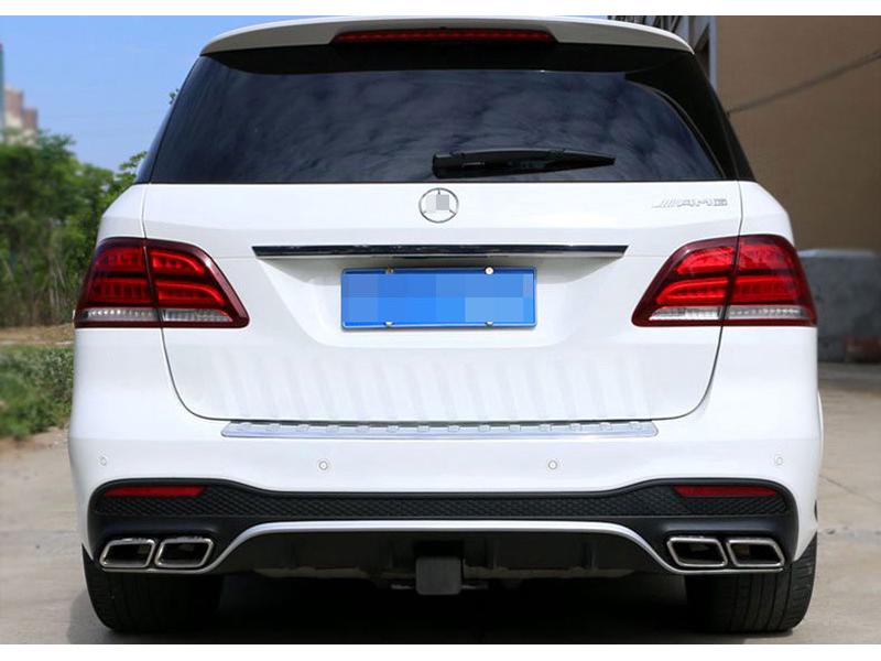 Модернизация выхлопной трубы Mercedes-Benz GLE: Совместим с GLE300, GLE320, GLE400, GLE450, GLE500, GLE63 AMG Модификация задней губы и насадок выхлопной трубы.