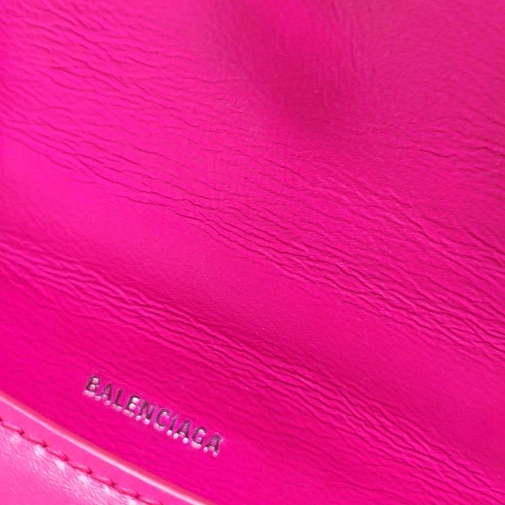 [Pre-Owned] Balenciaga Hourglass XS Top Handle Bag 'Fuchsia' - Very Good #I0H7PB