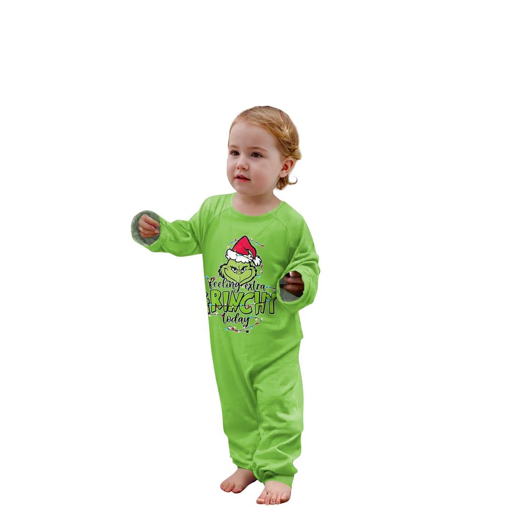 Комплект из топа и брюк с рождественскими принтами для всей семьи Одинаковые комплекты для всей семьи