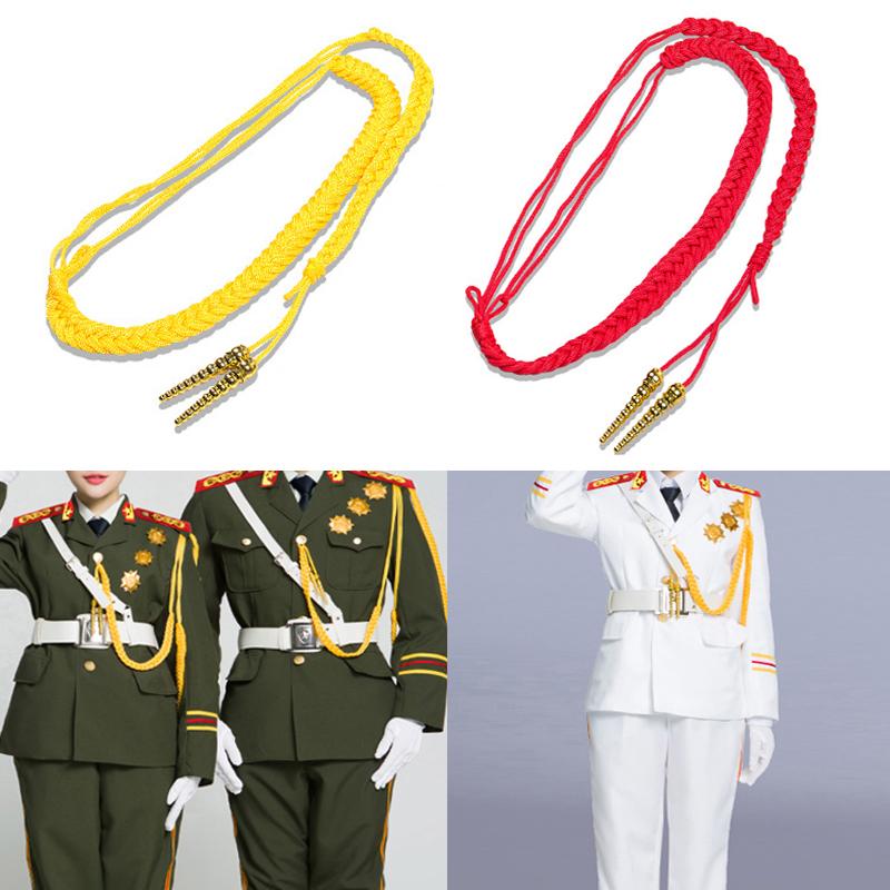 1 шт. Красные/Желтые Эполеты Витой Шнур или 2 шт. Желтые Подвески для Униформы Косплей Костюма DIY Украшение для Одежды