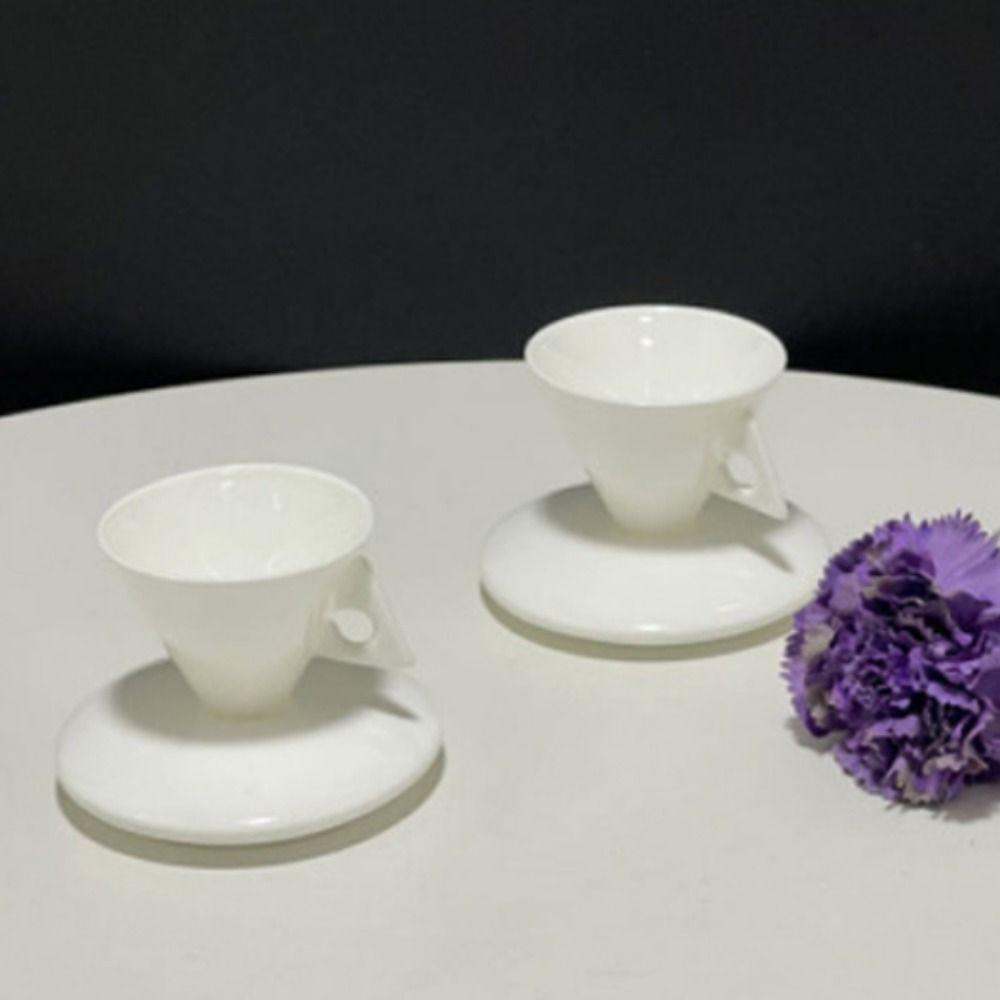 Conical Porcelain Espresso Cup Set Minimalist Coffee Mug High End Coffee Cup  Afternoon Tea