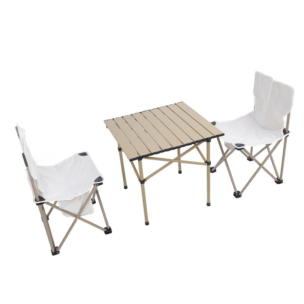 Набор стульев для кемпинга, переносной складной квадратный стол из алюминиевого сплава с высокой нагрузкой