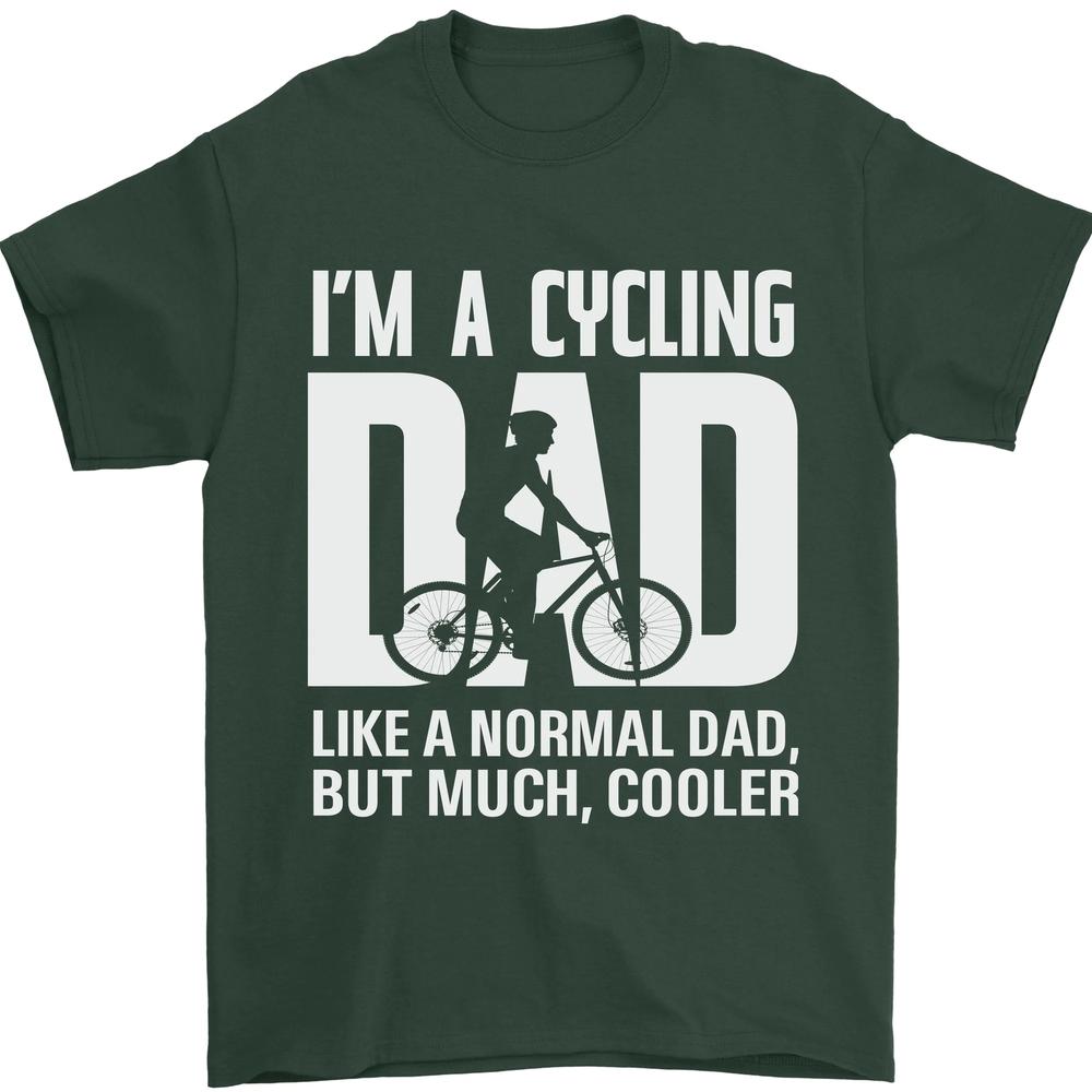 Cycling Dad Like a Normal Dad Fathers Day Unisexs TShirt 100 Cotton