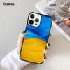 Блестящий чехол для телефона с рисунком флага Украины для iPhone 17 Air 16 15 14 Ma Plus 11 12 13 Pro Ma Чехол для телефона coque