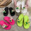 Fashion Summer Platform Flip-flops Lovely Flower Soft-bottom Cloud Slippers Travel Holiday Beach Lady Cute Shoes Women Slides