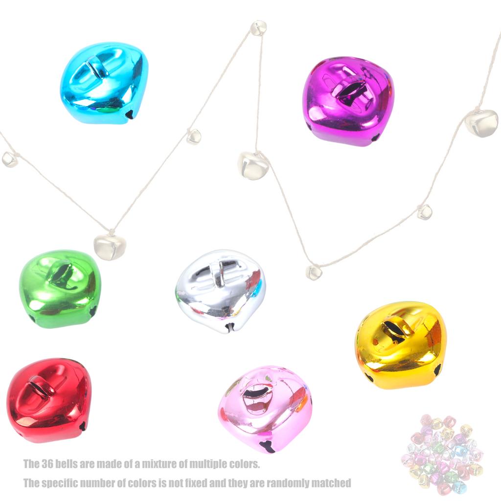 Vibrant Multicolor Iron Christmas Bells For Holiday Crafts Home Decoration Non Toxic Safe Material Kids Friendly