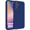 Protective Case - E.F.CONNECTION - for Samsung Galaxy A54 - Silicone - Navy Blue - Flexible