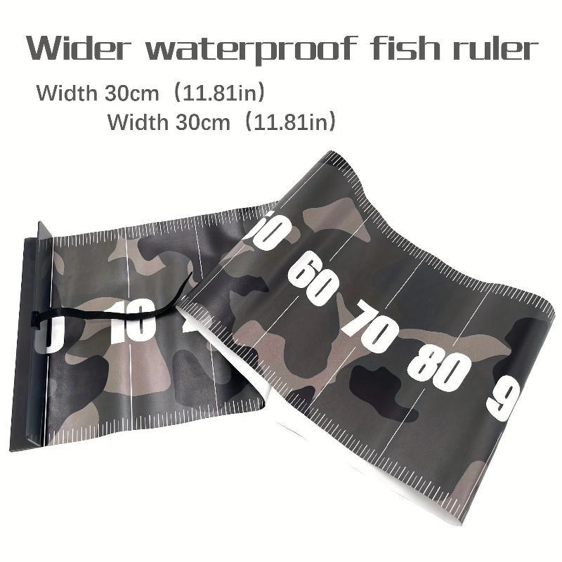 Fishing Catch Size Mat Waterproof Rollable PVC Material Clear Easy Read Scale for Recreational Anglers