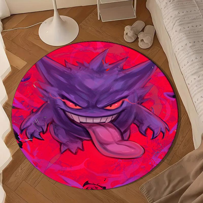 Ghost Haunting Glow Round Rug for Livingroom,Bedroom, Palyroom, Chair Rug, Area rug, Circle Carpet, Large Size Fan Christmas gift
