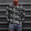 Men Simple T Shirts Sport Wear Spring Autumn Round Neck Long Sleeve Top Men's Plus Size 3d Print T Shirt