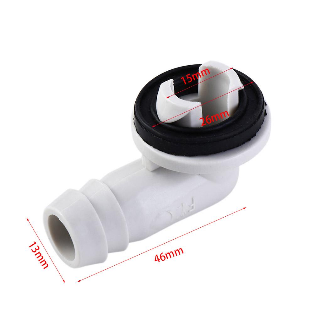 Install Durable Sturdy with Rubber Ring Drain Pipe Connector Drain Hose Connector Air Conditioning Drainage Tool Elbow Fitting